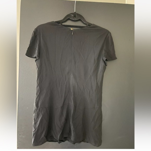 Chanel Black Cap Sleeve Top Size 40 - Picture 3 of 4